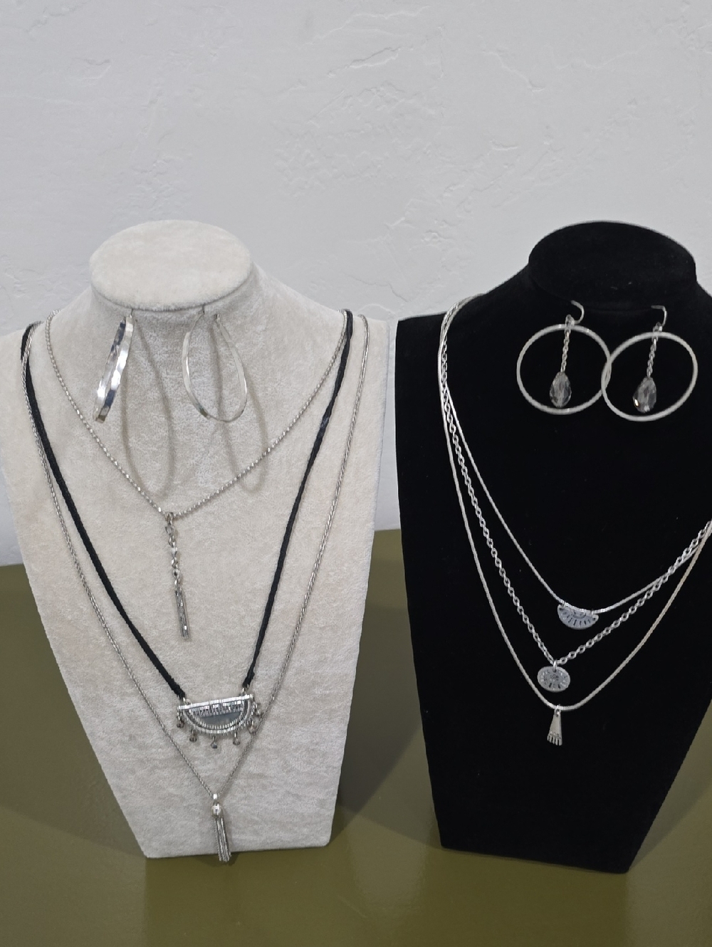 Two Full Sets Of Earings And Necklaces